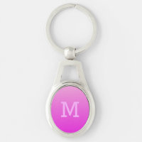 Porte-clés personnalisé avec monogramme dégradé ro