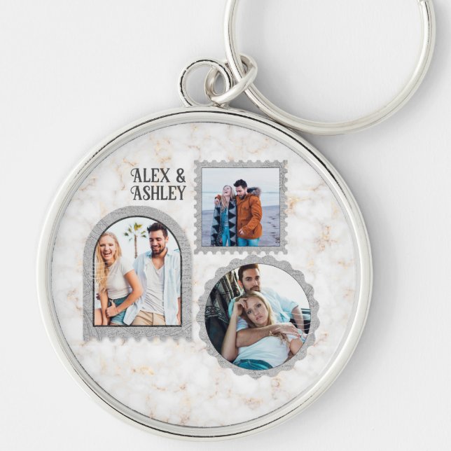 Porte-clés personnalisé avec photo et nom Deco Art (Devant)