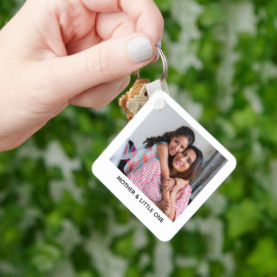 Porte-clés personnalisé cœur photo cadeau chéri