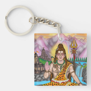 Porte-clés personnalisé du dieu hindou spirituel L