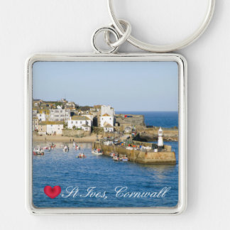 Porte-clés Personnalisé Heart St Ives Harbour Pier Cornwall P