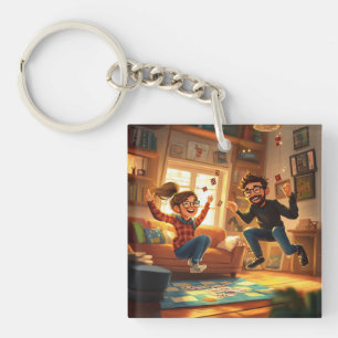 Porte-clés Personnalisé Moderne Minimaliste Meilleurs Amis BF