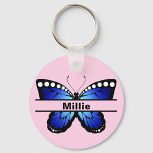Porte-clés personnalisé papillon personnalisé pour