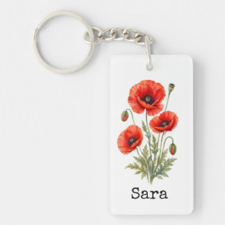 Porte-clés personnalisé pour anniversaire d'août -