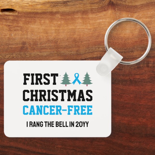 Porte-clés Personnalisé PREMIER NOËL Cancer de la prostate Gr (Recto)