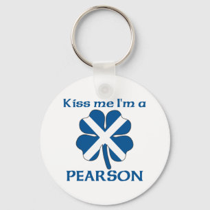 Porte-clés Personnalisé Scottish Kiss Me Je suis Pearson