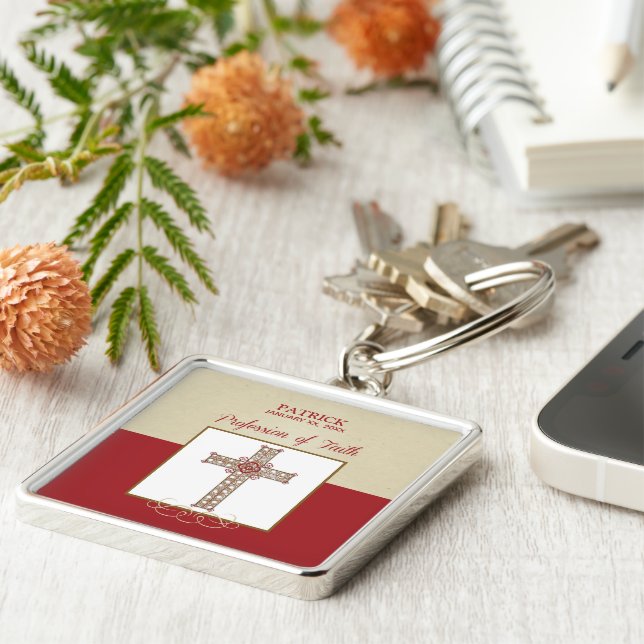 Porte-clés Personnaliser, Bénédictions de RCIA sur la profess (Côté)