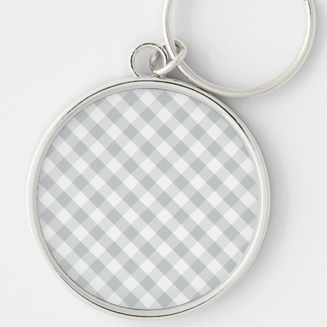Porte-clés Personnaliser de clic il gris de changement à (Devant)