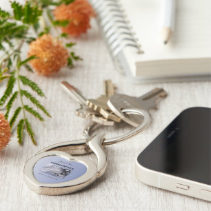 Porte-clés Personnaliser, Garçon, Première communion bleue