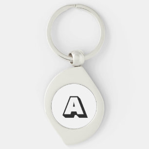 Porte-clés Personnaliser, personnaliser alphabet premier mono