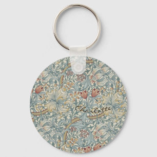 Porte-clés Personnaliser Vintage William Morris Golden Lily