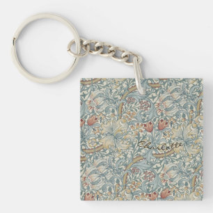 Porte-clés Personnaliser Vintage William Morris Golden Lily