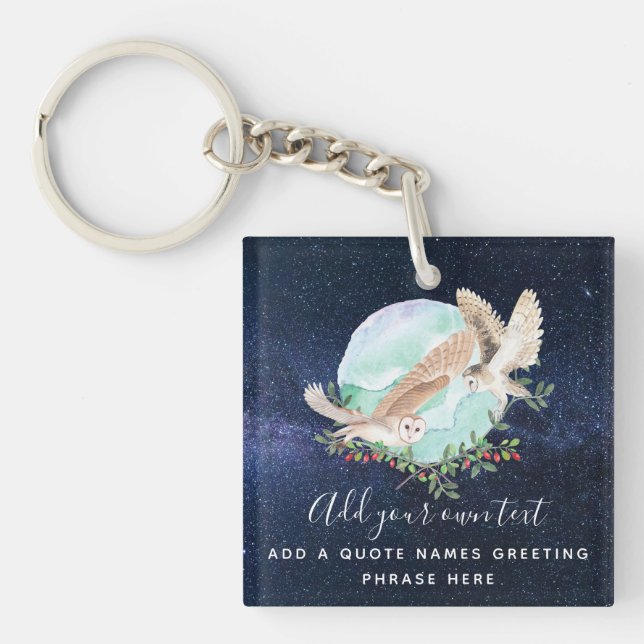 Porte-clés Personnalité d'Owls (Devant)