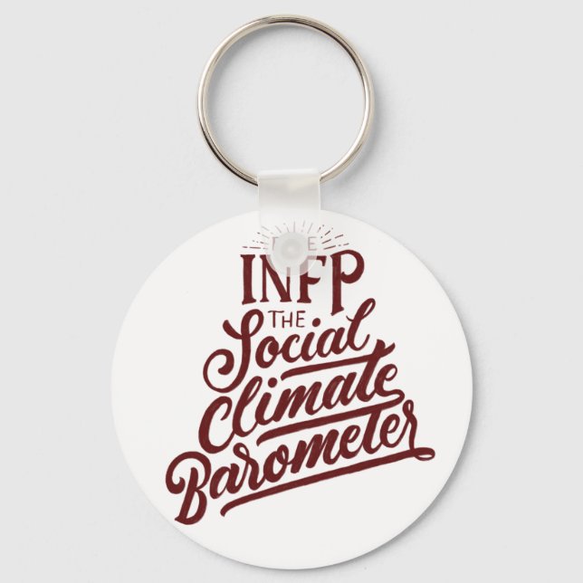 Porte-clés personnalité INFP type MBTI conception classique e (Recto)