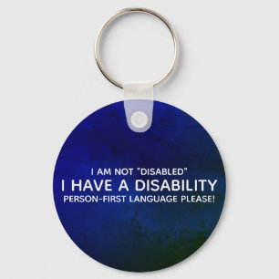 Porte-clés Personne Première personne handicapée