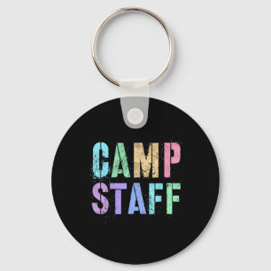 Porte-clés Personnel du camp Rétro Conseiller d'équipe du ter