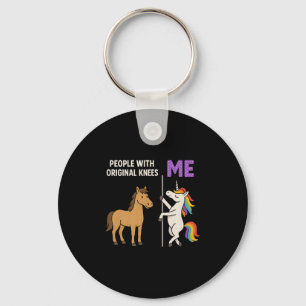Porte-clés Personnes Avec Les Genoux D'Origine Et Moi Unicorn