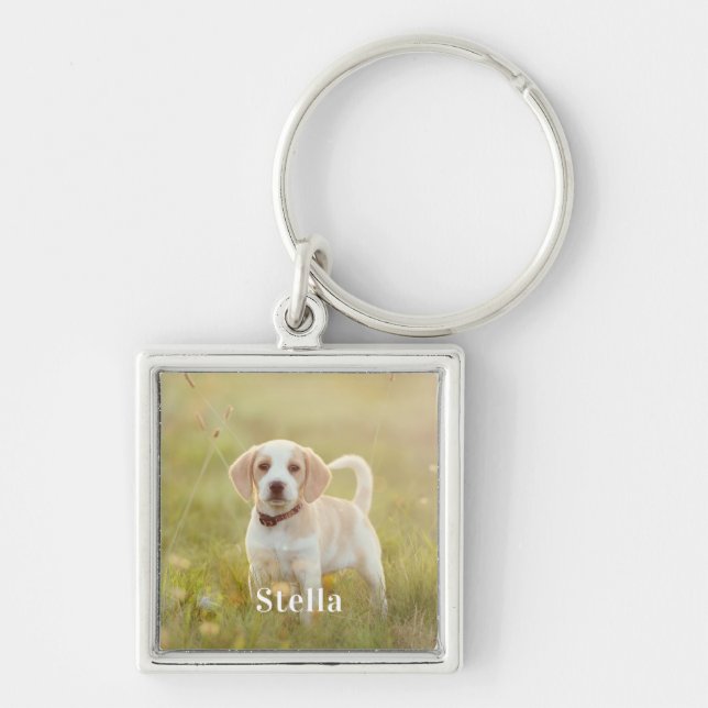 Porte-clés Pet Photo Keychain Personalized Pet Photo Dog Love (Devant)