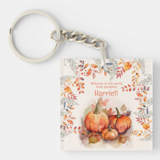 Porte-clés Petit Baby shower Citrouille