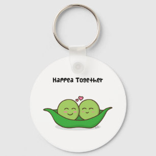 Porte-clés Petit couple de petits pois