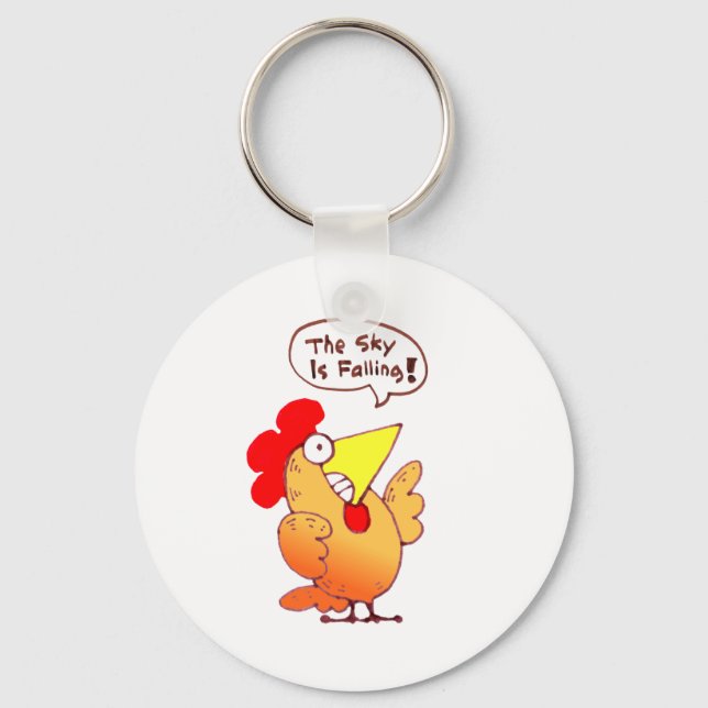 Porte-clés Petit Dessin de poulet : Dessin amusant de poulet (Recto)