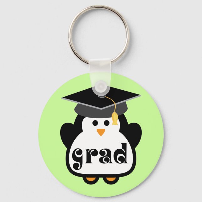 Porte-clés Petit Grad Penguin Graduation Cadeau (Recto)