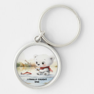 Porte-clés Petit Ours A Finalement Atterré Un Poisson