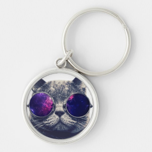 Porte-clés Petit Porte - clé arrondi Premium (1,44 po) (Devant)