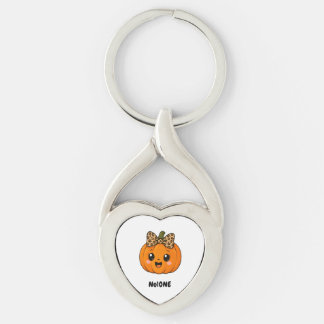 Porte-clés Petite Citrouille Orange Mignonne Halloween Person