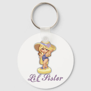 Porte-clés Petite soeur de la plage