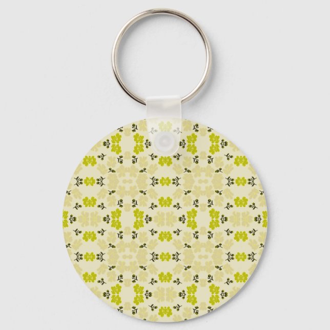 Porte-clés Petites Roses Jaunes (Recto)