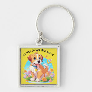 Porte-clés Petits Poches De Chiot Mignonne Grand Amour