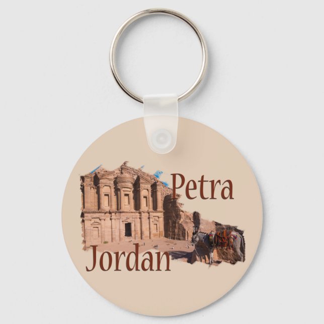 Porte-clés Petra, Jordanie : Le monastère (Recto)