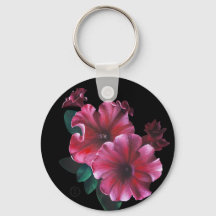 Petunia flower Key Chain