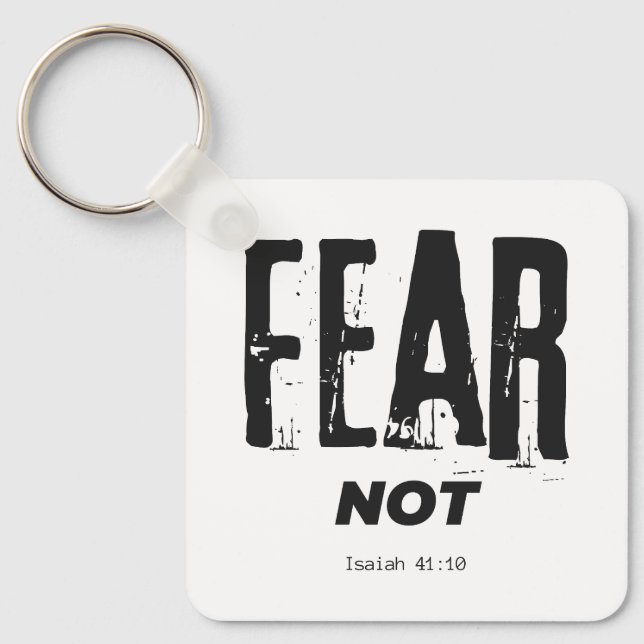 Porte-clés Peur pas Bible Verse Porte - clé (Recto)