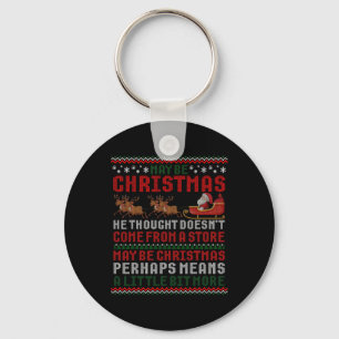 Porte-clés Peut-être que l'esprit de Noël ne vient pas d'un m