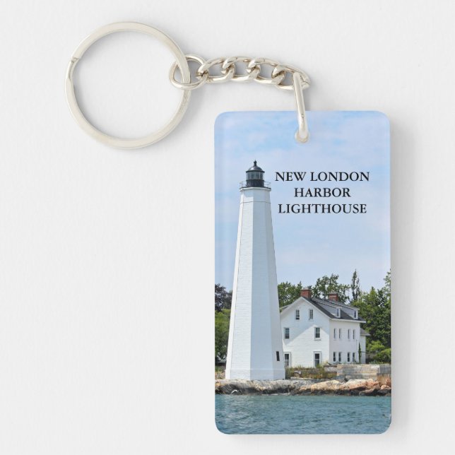 Porte-clés phare de New London Harbor, CT (Devant)