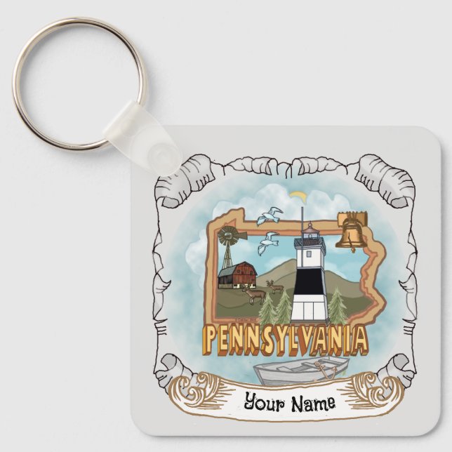 Porte-clés Phare de Pennsylvanie (Recto)