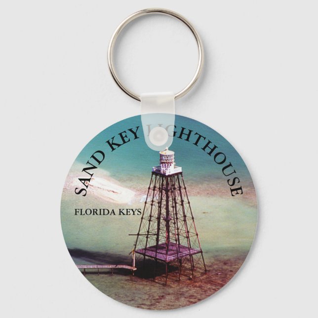 Porte-clés Phare de Sand Key, Floride Clés Clavier (Recto)