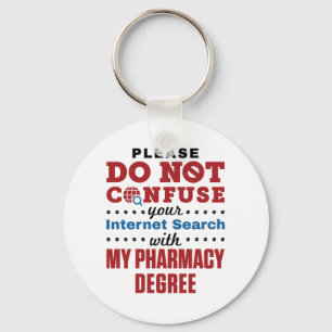 Porte-clés Pharmacist Funny Quote Pharmacy Degree