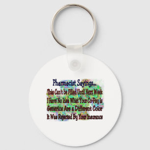 Porte-clés Pharmacist sayings "You Know You're Pharmacist IF"