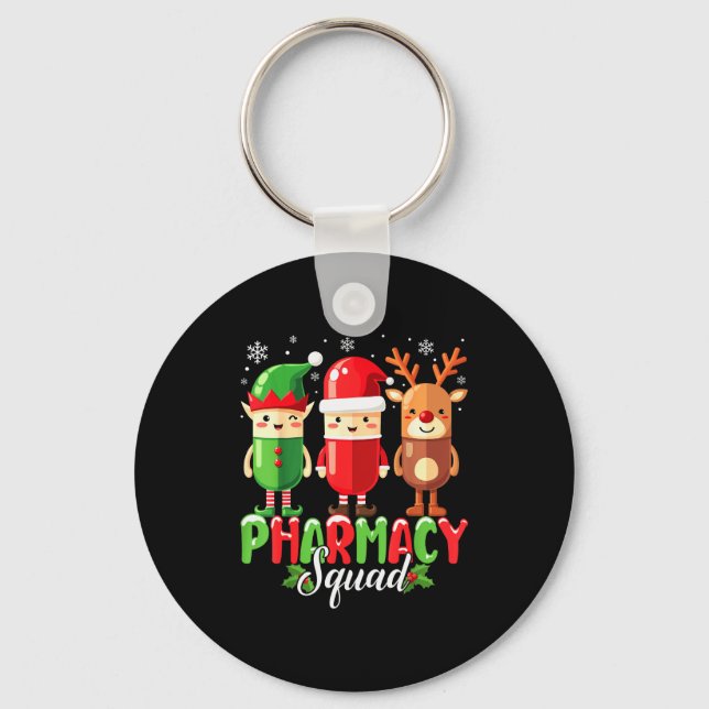 Porte-clés Pharmacy Squad Christmas Costume Funny Lls Pharmac (Recto)