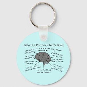 Porte-clés Pharmacy Tech, Atlas of Pharmacy Tech Brain