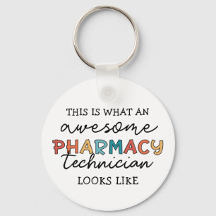 Porte-clés Pharmacy Technician Awesome Pharmacy Tech Funny