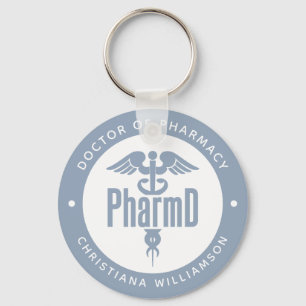 Porte-clés PharmD Docteur en pharmacie Pharmacy Graduation Ph