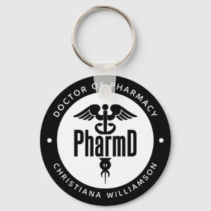 Porte-clés PharmD Doctor of Pharmacy Graduation Pharmacist