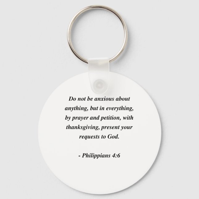 PORTE-CLÉS PHILIPPIENNES 4:6 (Recto)