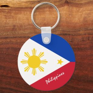 Porte-clés Philippine Flag & Philippines patriotes / sports