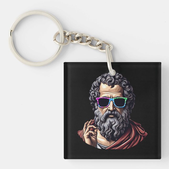 Porte-clés Philosophe cool (Devant)