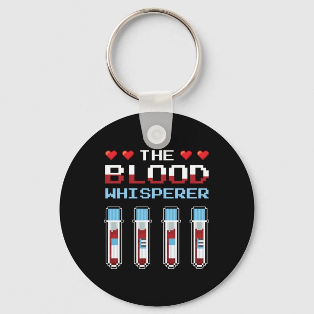 Porte-clés Phlebotomiste de l'aspirateur de Whisperer de sang (Recto)